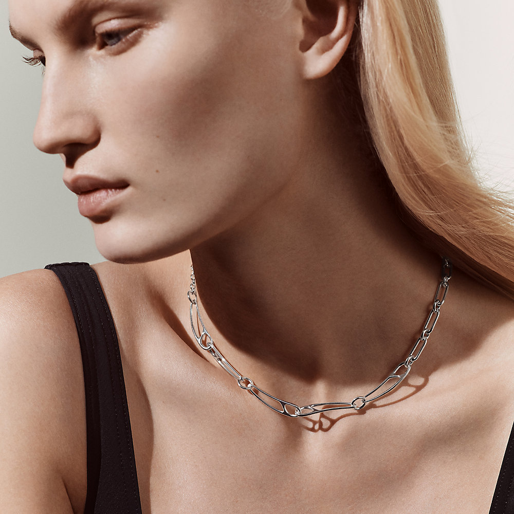 新作♡シンプル上品【HERMES】Collier Chaine d'ancre Punk Chaine d'ancre Punk long necklace | Hermès USA